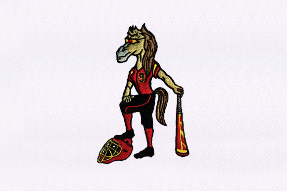 Review: Baseball Playing Horse Embroidery Design