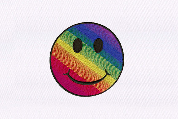 Review: Colorful Smiling Emoji Design for Embroidery