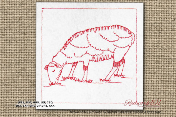 Review: Sheep Grazes in Meadow Redwork