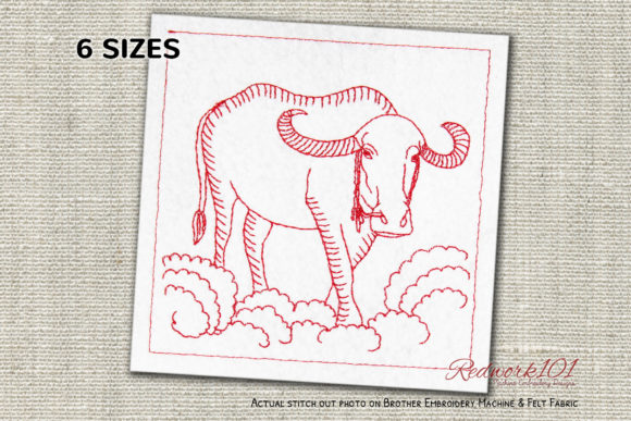 Reviewing the Water Buffalo Redwork Design